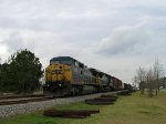 CSX 9029 leads a southbound train